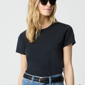 THREE J.Crew Women's Short Sleeve Crewneck Perfect Fit T-Shirts BLK PINK White S